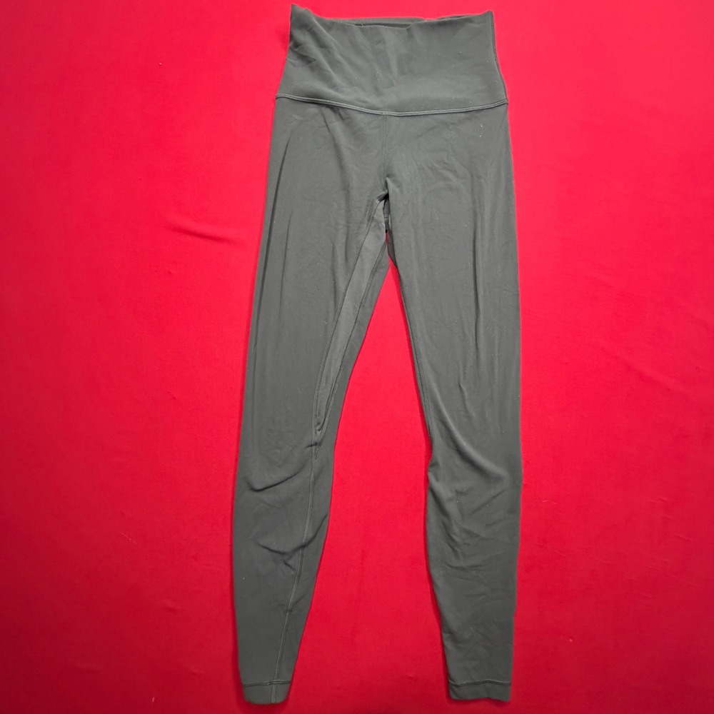 Lululemon Align High Rise Pant 28 Grey Charcoal Nulu Yoga Leggings Womens